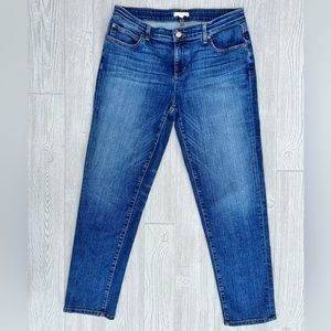 Eileen Fisher Mid Rise Skinny Medium Wash Jeans Size 8